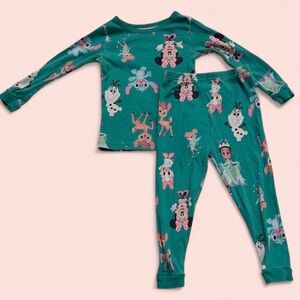 Disney Teal Character Pajama Set